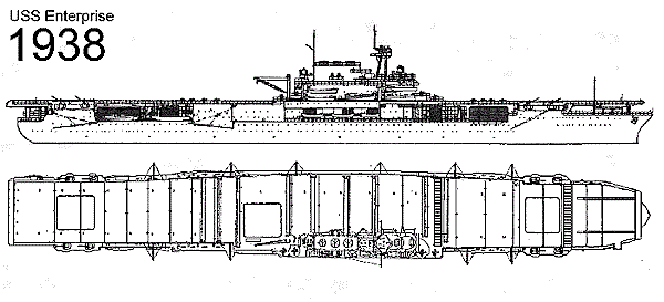 View of CV-6 in 1938