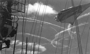 Contrails over Task Force 58