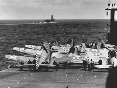 [Enterprise and Hornet Approach Japan - April 1942]