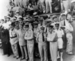 Representatives of Allied powers aboard USS Missouri BB-63, 2 September 1945.