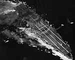 Japanese carrier Zuiho under attack by Air Group 20 planes from Enterprise CV-6, 25 October 1944.