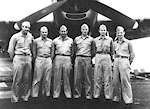 CDR William I. Martin and Air Group 90 staff aboard Enterprise CV-6, 1945.