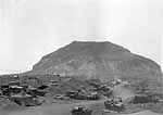 Iwo Jima scene, photographed by party visiting from Enterprise CV-6, 9 March 1945.