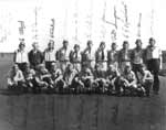 Signed photograph of officers and pilots of VF-2, taken 19 December 1941 aboard Lexington CV-2.