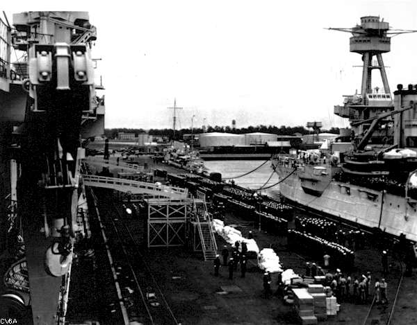 Commissioning Day ceremony for USS Enterprise CV-6, 12 May 1938