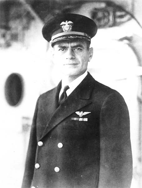 Captain Newton H. White, Jr., USN: Commanding Officer of Enterprise CV-6 at her commissioning.