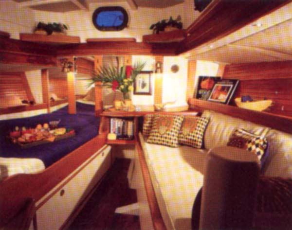 View of the interior of Manawa Nui, which once served as Vice Admiral Halsey's personal yacht.